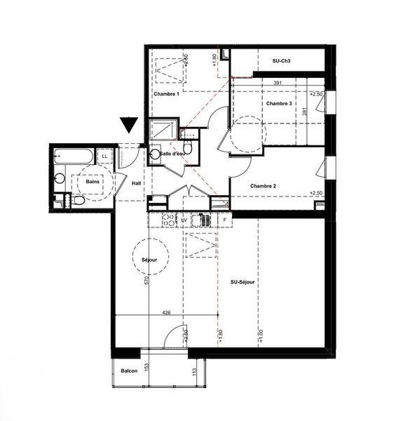 Appartment Le Roc G497 - Valmorel