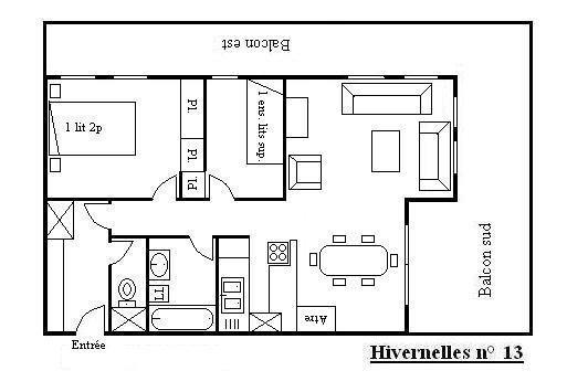 Appartment Hivernelles MRB400-013 - Méribel Altiport 1700