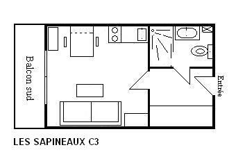 Appartment Sapineaux MRB600-0C3 - Méribel Centre 1600