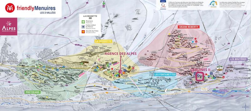 Studio 4 personnes Classique CRLII83 - Apartements CARLINES II - Les Menuires Bruyères
