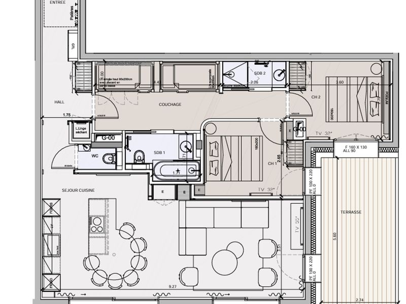 Luxury apartment with jacuzzi and terrace in Méribel FR-1-613-134 - Méribel Altiport 1700