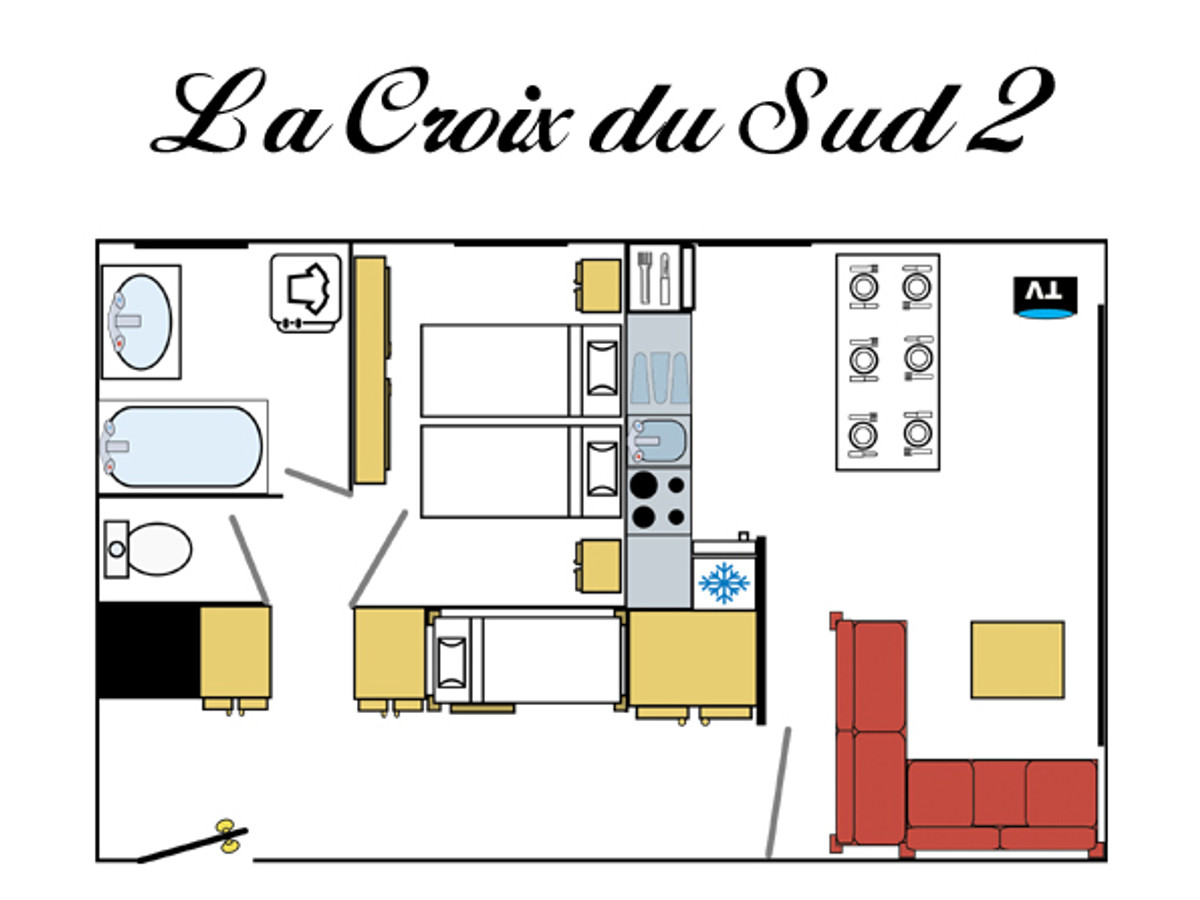 Apartment Val-d'Isère, 1 bedroom, 6 persons - Val d'Isère Centre