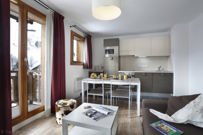 1 bedroom for 2/4 guests - Résidence Vacanceole Au Coeur des Ours 3* - Les Deux Alpes Centre