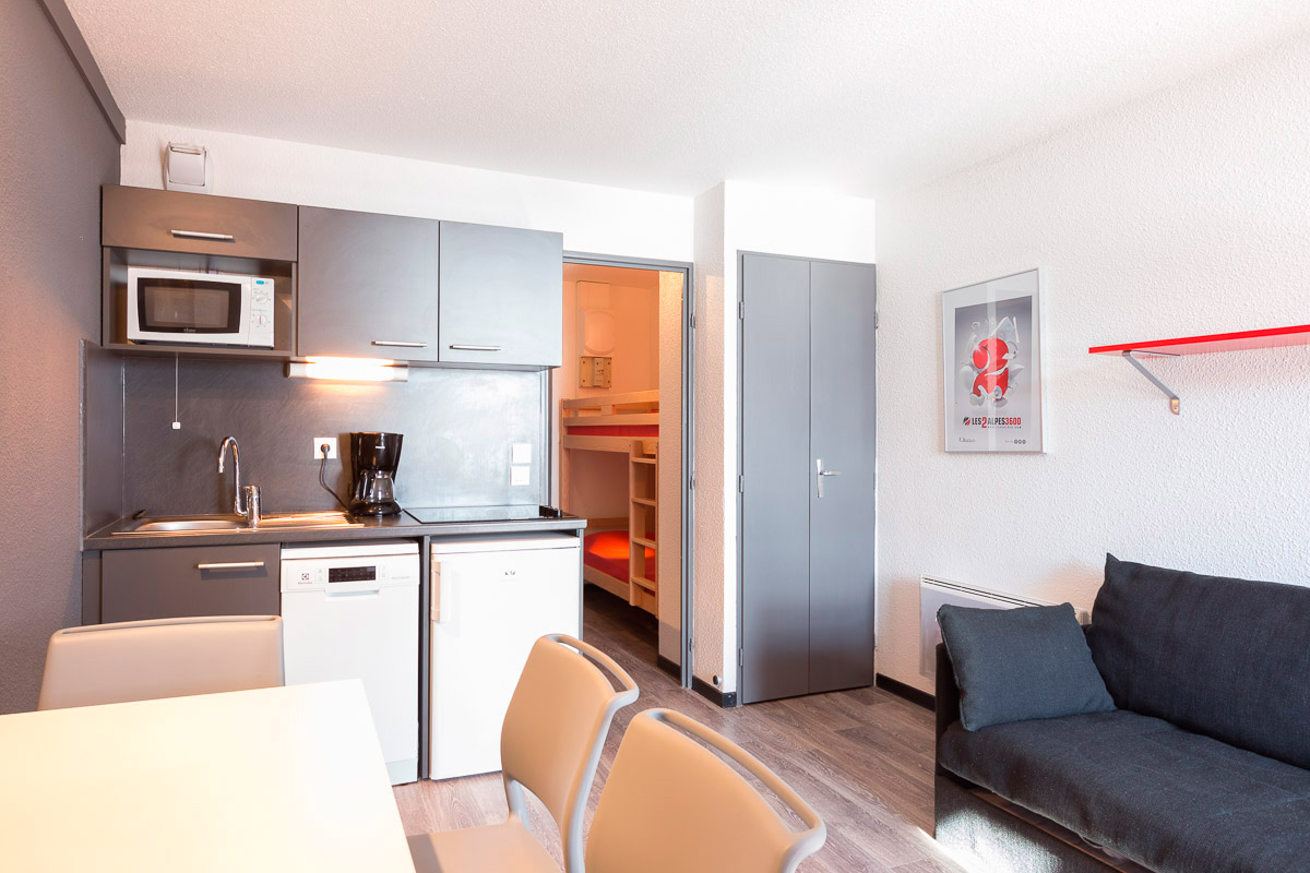 Studio 4 personnes Confort AND101 - Résidence Vacanceole Andromède - Les Deux Alpes Venosc