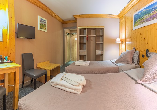 Room for 2 persons Twin beds - Hôtel Alpazur 3* - Val Cenis Lanslebourg
