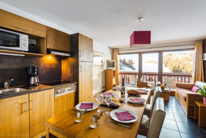 3-room or 3-room duplex apartment 6 people - travelski home premium - Residence Les Chalets d'Edelweiss 4* - Plagne 1800