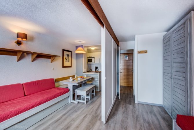 Studio 4 people - People with reduced mobility - Résidence Vacanceole Le Borsat IV 2* - Tignes Val Claret