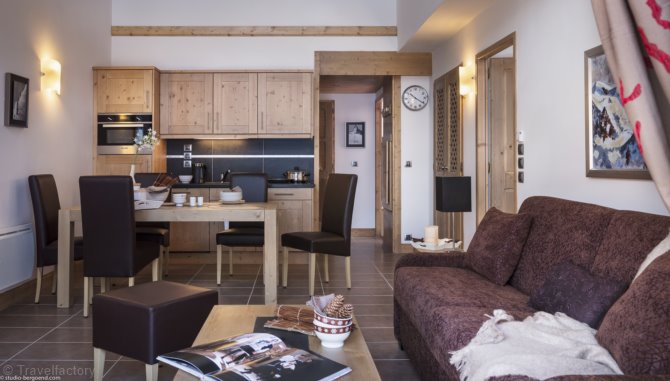 2 rooms for 2/4 guests - Résidence CGH & SPA Les Chalets de Leana 4* - Les Carroz d'Araches