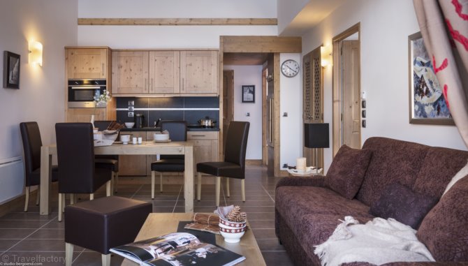 3 rooms for 4/6 guests - Résidence CGH & SPA Les Chalets de Leana 4* - Les Carroz d'Araches