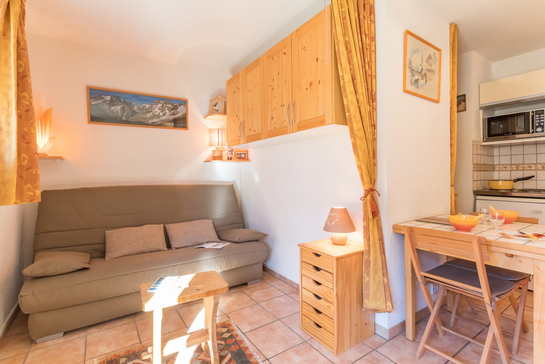 Studio 4 Persons Classique ARI007 - Appartement Grand Sud LSA220-0007 - Serre Chevalier 1400 - Villeneuve