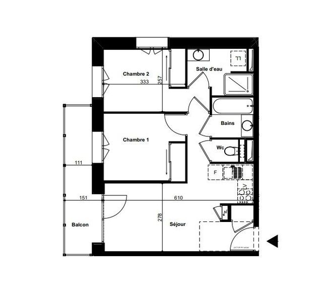 Appartment Le Roc G498 - Valmorel