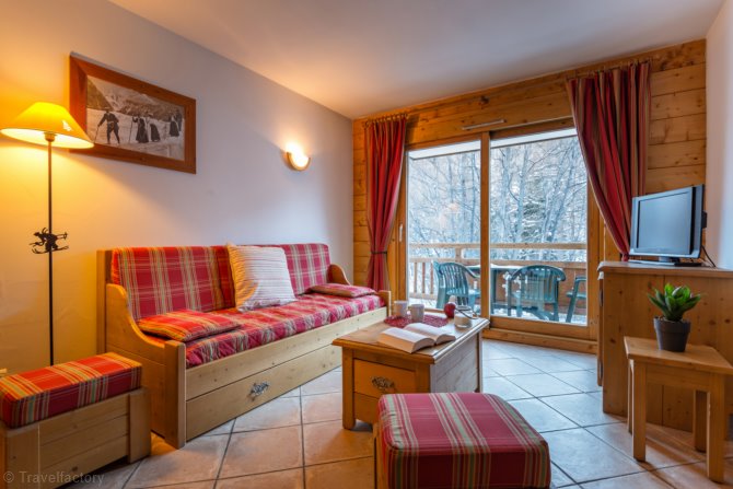3 Rooms or 3 Room duplex for 6 guests - River view - Résidence Lagrange Vacances Le Hameau du Rocher Blanc 4* - Serre Chevalier 1350 - Chantemerle