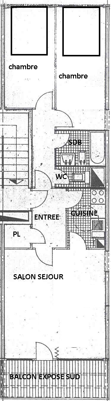 3 rooms 6 people - Apartements LES ECRINS - Plagne Centre
