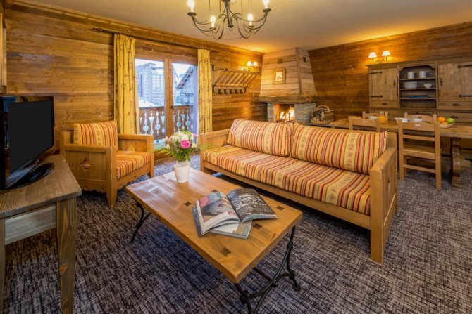 3-room apartment 4/6 guests Chalet Ours - travelski home premium - Residence Chalets Altitude & Ours 5* - Les Arcs 2000