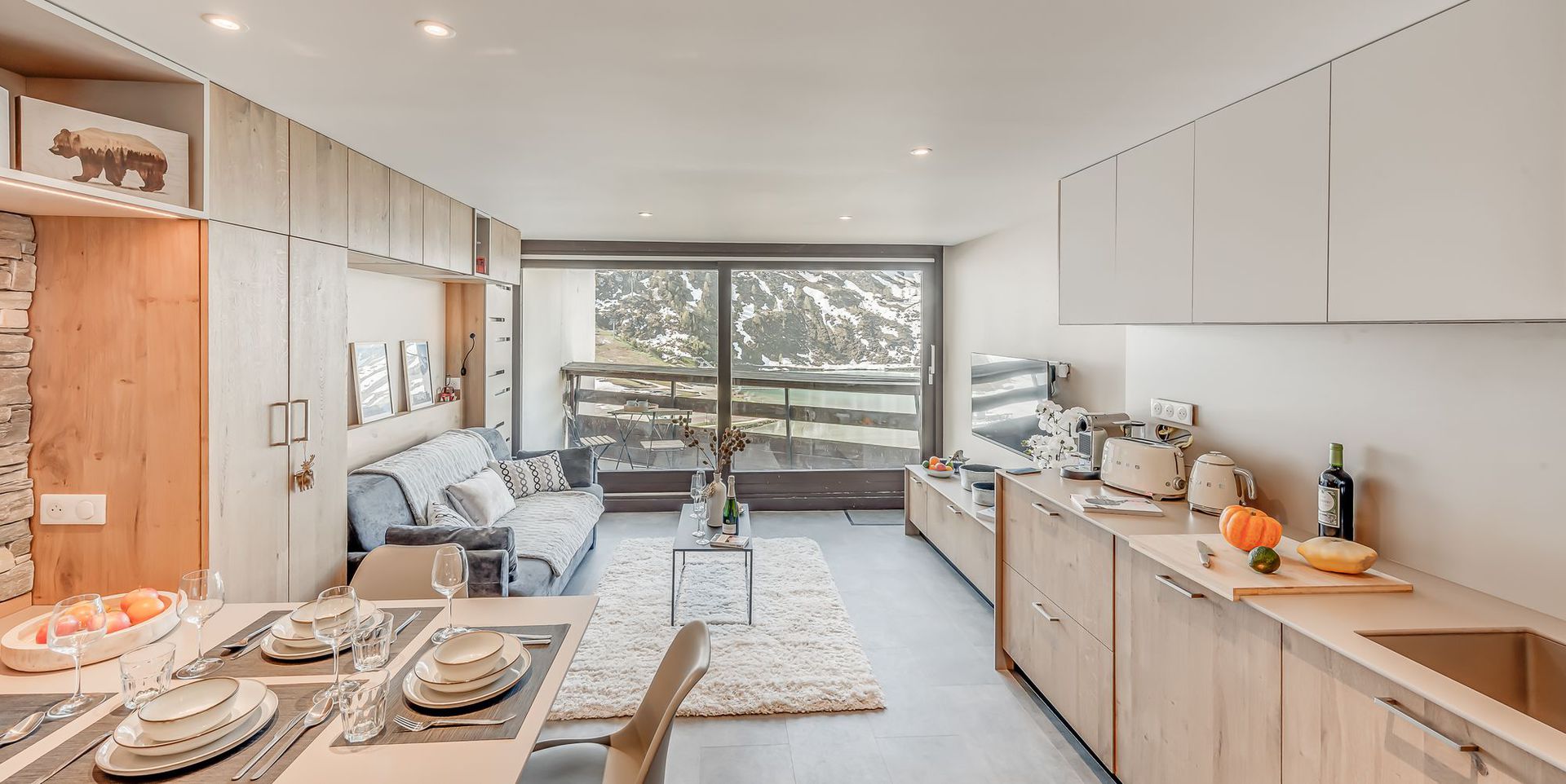 Studio 4 people - Apartements PALAFOUR - Tignes 2100 Le Lac