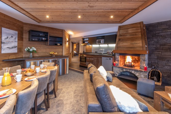 5 bedrooms for 10 guests - Duplex - Résidence Chalet Altitude 5* - Val Thorens