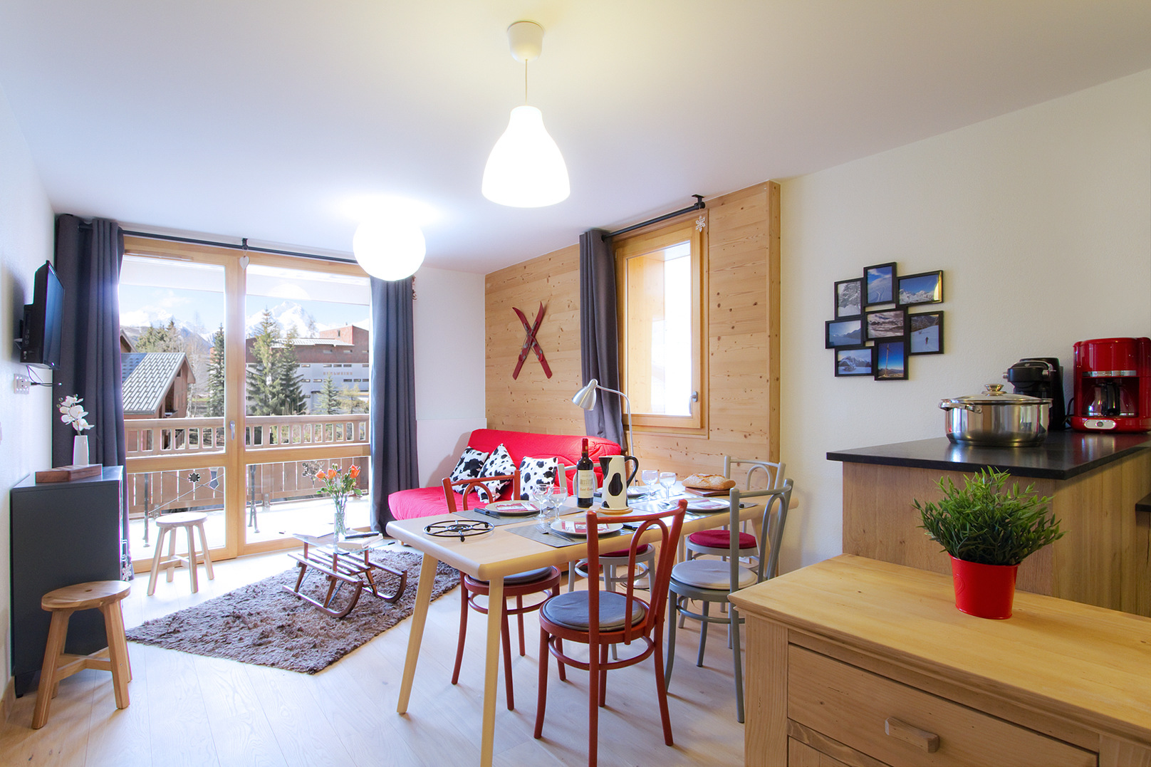 3 pieces 6 personnes - Apartements NEIGE ET SOLEIL - Les Deux Alpes Centre