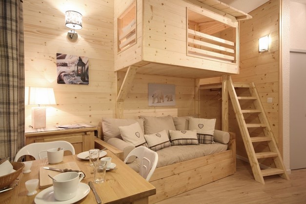 Mezzanine studio 2/3 people 013 - travelski home select - Residence Boedette - Les Menuires Reberty 1850