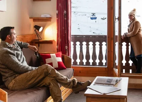 2 Pieces 2/4 Persons Privilege - Résidence Le Cheval Blanc 3* - Val Thorens