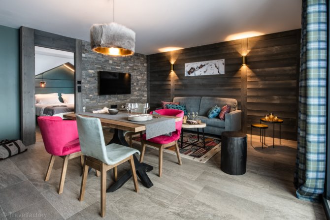 3 Rooms 4 persons Fireplace or wood-burning stove - Résidence Chalet Izia 5* - Val d'Isère Le Châtelard