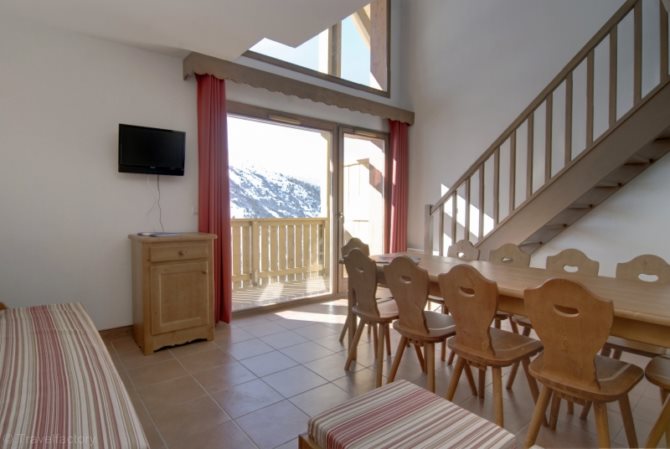 2 bedrooms + 1 cabin room and 1 cubby room10 people (Some in duplex) - Résidence Madame Vacances Le Vermont 3* - Valmeinier