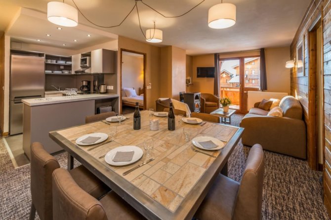 3 bedrooms for 6 guests - Résidence Val 2400 4* - Val Thorens