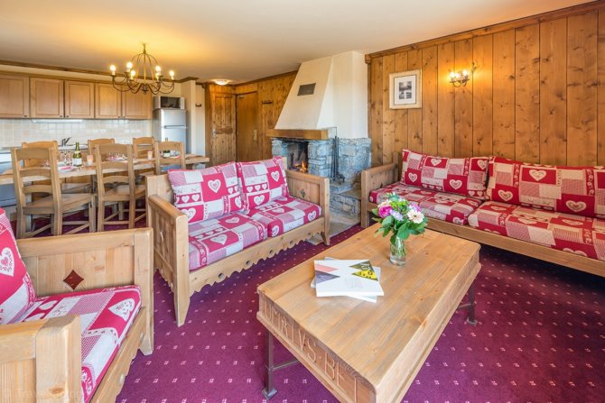 3 bedrooms for 6/8 guests - Résidence Le Refuge 4* - La Rosière