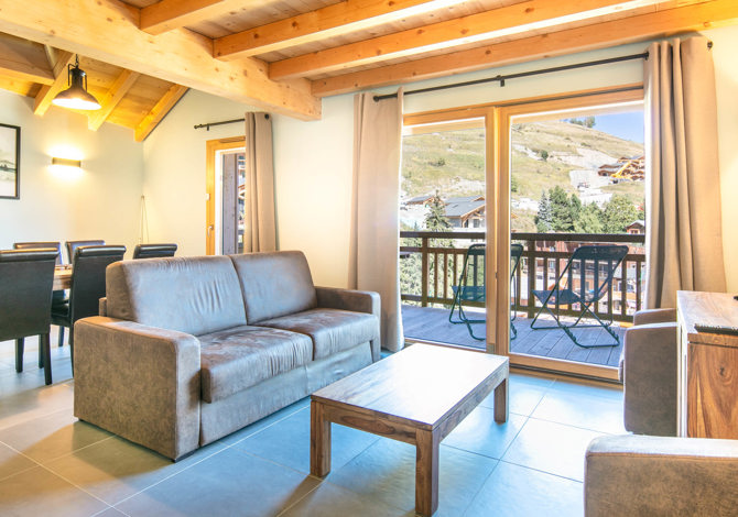 2 bedrooms + cabin room 8 people - La Résidence Vacanceole - Les Deux Alpes Venosc