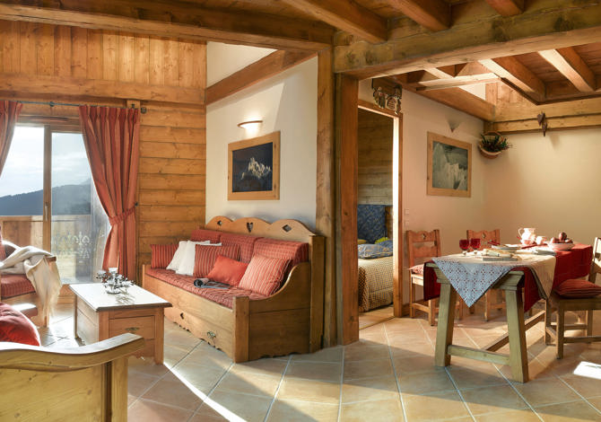 2 bedrooms + cabin room for 6/8 guests - Résidence CGH & SPA L'Orée des Cimes 4* - Vallandry