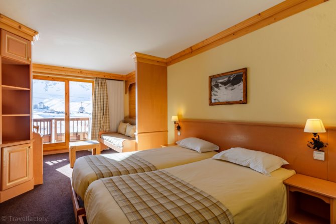 Chambre 3 personnes Supérieure Piste Petit déjeuner - Hôtel Le Levanna 4* - Tignes 2100 Le Lac