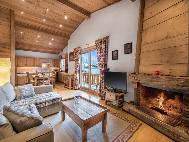 Apartment Megève, 3 bedrooms, 6 persons - Cozy 3-Bedroom Chalet Apartment in Megève Jaillet - Sleeps 6, Near Ski Slopes, Fireplace & WiFi FR-1-453-6 - Megève