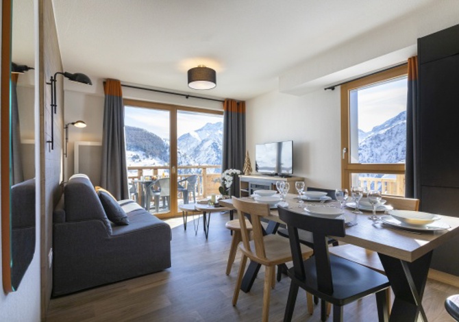 3 rooms for 6 people with mountain view - Résidence Club MMV Les Clarines 4* - Les Deux Alpes Soleil