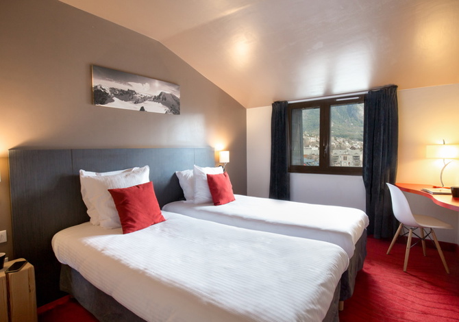 Room for 2 people (twin beds) with breakfast - Hôtel Le Parc Hôtel & spa 4* - Serre Chevalier 1200 - Briançon