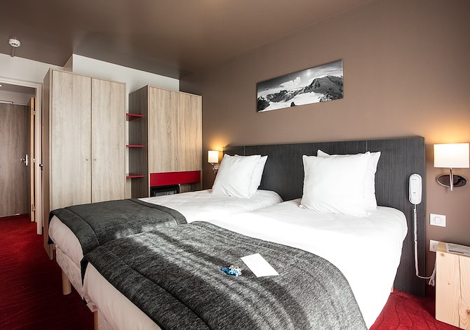 Superior Twin Room for 2 people - Hôtel Le Parc Hôtel & spa 4* - Serre Chevalier 1200 - Briançon