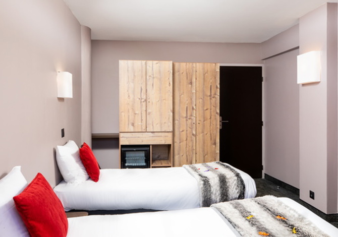 Room with 2 single beds and breakfast - Hôtel club du Soleil Valfréjus - Valfréjus