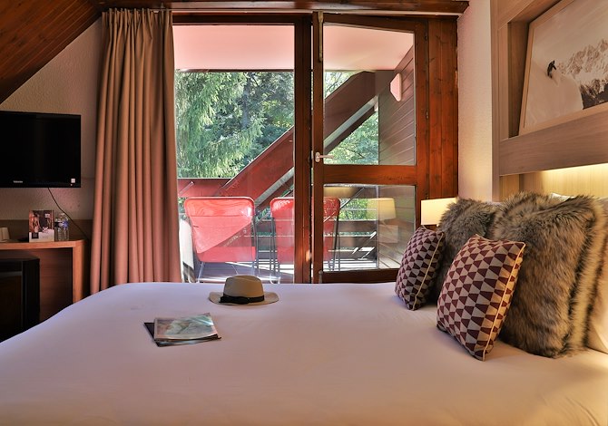Room 3 persons Double bed Breakfast - SOWELL HÔTELS Mont Blanc & Spa 3* - Saint Gervais Mont-Blanc