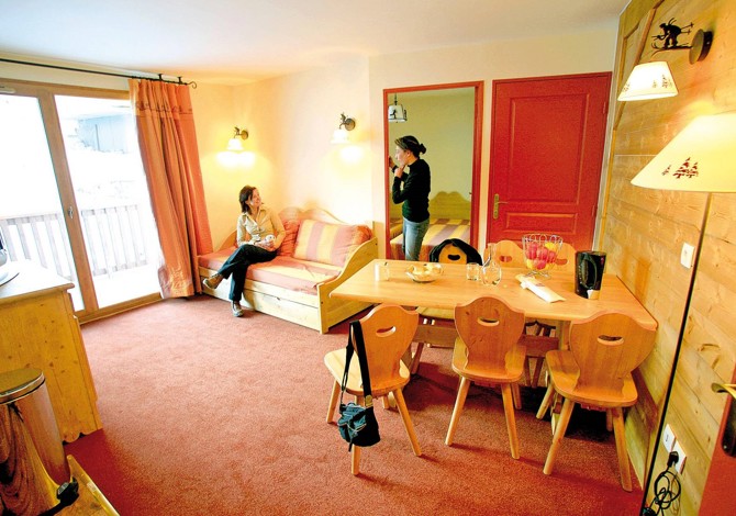 Studio 2 persons - Résidence Les Alpages du Corbier 4* - Le Corbier