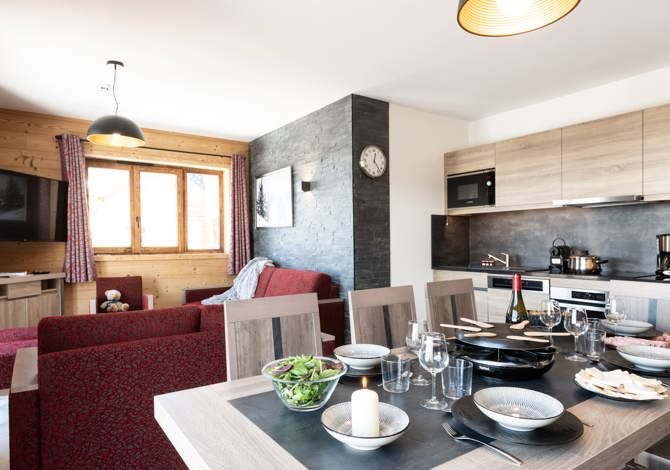 3 bedrooms 8 people - Résidence CGH White Pearl Lodge & Spa 5* - Plagne - Soleil