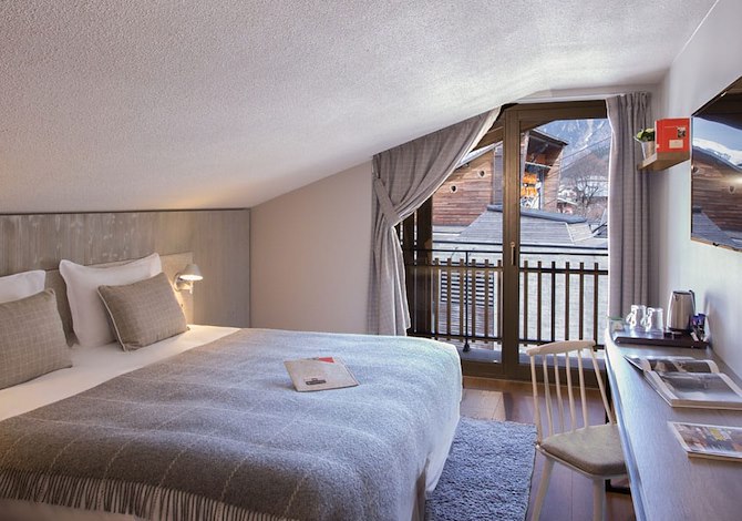 2 person Mansarded room FLEX30 - Heliopic Hôtel & Spa - Chamonix Centre