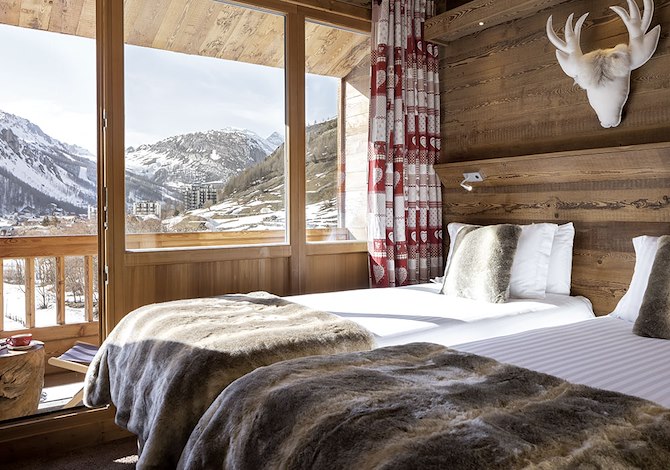 Room 3 persons (2adults+1children) Half board - Hôtel Ski Lodge 3* - Val d'Isère Centre