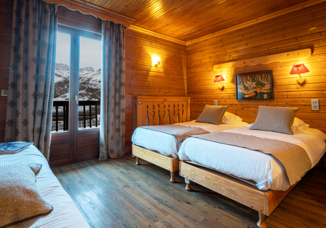 Room 3 persons Mountain View Half board - Hôtel L'Arbina 3* - Tignes 2100 Le Lac