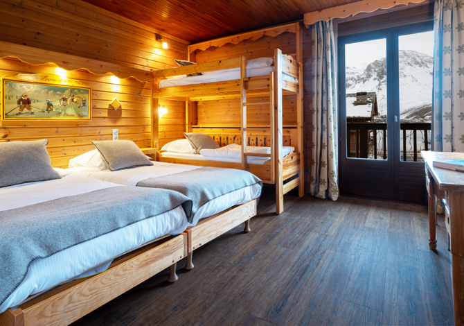 Room 4 persons Mountain View Half board - Hôtel L'Arbina 3* - Tignes 2100 Le Lac