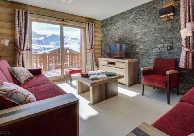 3-room apartment 6 people . - Résidence CGH White Pearl Lodge & Spa 5* - Plagne - Soleil