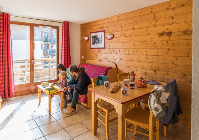 2 bedrooms 4/6 people - Résidence Les Flocons d'Argent 3* - Aussois