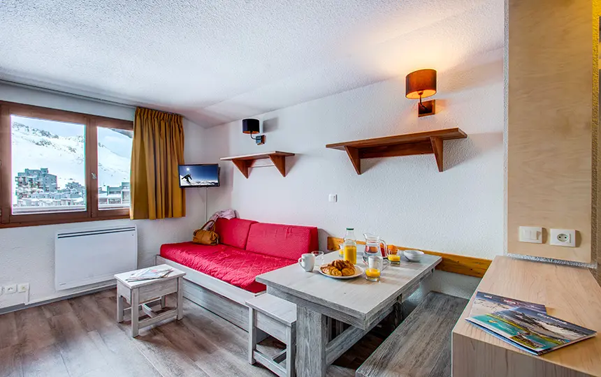 Studio 4 personnes PMR - Résidence Vacanceole Le Borsat IV - Tignes Val Claret