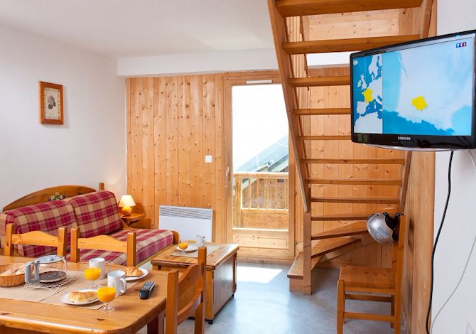 3-room duplex apartment 8 people - travelski home classic - Les Chalets de la Fontaine du Roi 3* - Saint Jean d'Arves