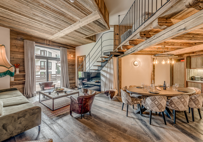 3 Rooms 7 persons mezzanine Breakfast - Hôtel Le Val d'Isère - Val d'Isère Centre