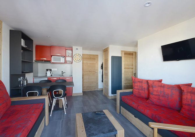 2-room apartment 5 people - travelski home select - Residence Backgammon - Plagne - Les Coches