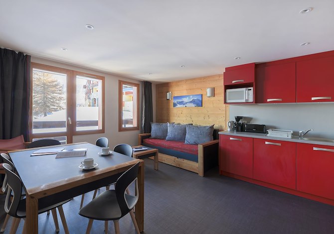 3-room apartment 6/7 people - travelski home select - Residence Backgammon - Plagne - Les Coches