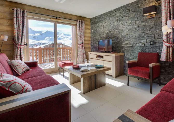 3-room apartment 6 people . - Résidence CGH & SPA White Pearl Lodge 5* . - Plagne - Soleil
